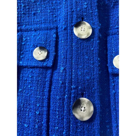 NWT VERONICA BEARD JACKET BLUE TWEED COQUETTE BUSINESS OFFICE WORK CAREER PREPPY - Picture 14 of 16